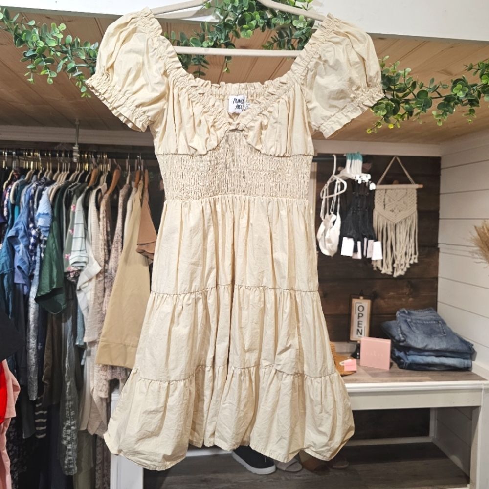 Princess Polly Dress Lined, Size 4 renaissance tiered cottage coquette